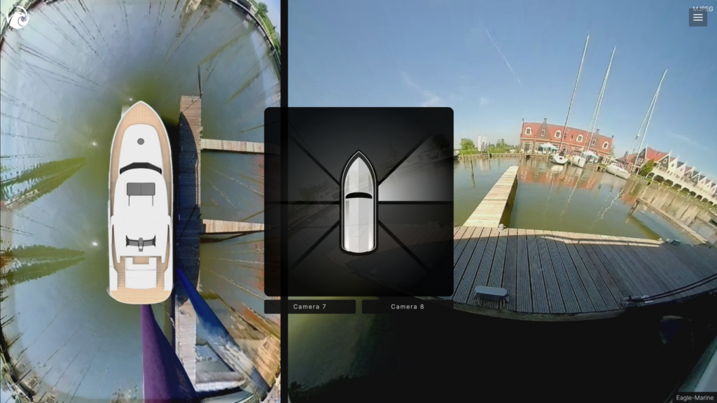 Eagle-Marine 360° Surround View auf einem Kartenplotter